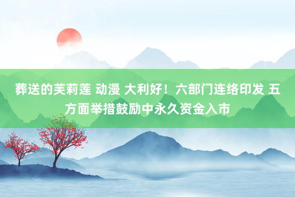 葬送的芙莉莲 动漫 大利好！六部门连络印发 五方面举措鼓励中永久资金入市