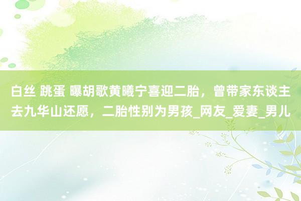 白丝 跳蛋 曝胡歌黄曦宁喜迎二胎，曾带家东谈主去九华山还愿，二胎性别为男孩_网友_爱妻_男儿