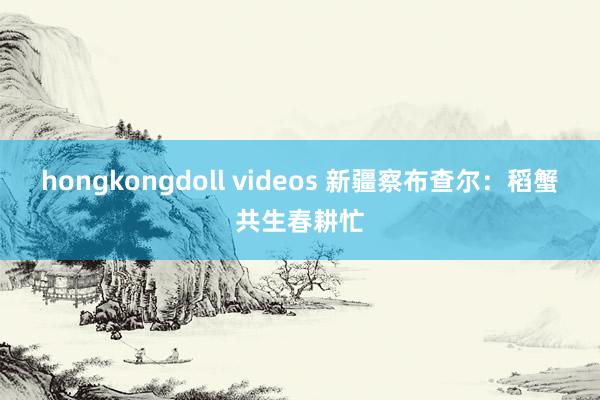 hongkongdoll videos 新疆察布查尔：稻蟹共生春耕忙