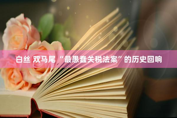 白丝 双马尾 “最愚蠢关税法案”的历史回响