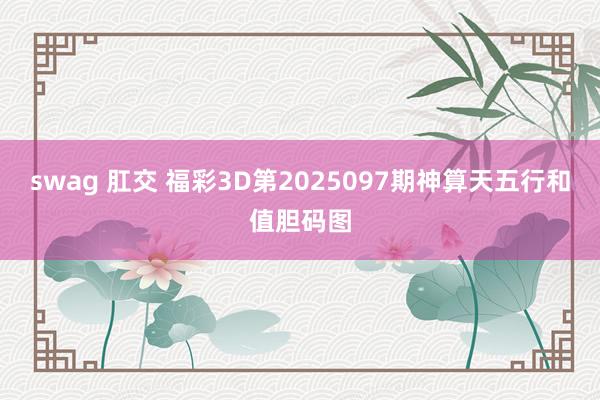 swag 肛交 福彩3D第2025097期神算天五行和值胆码图