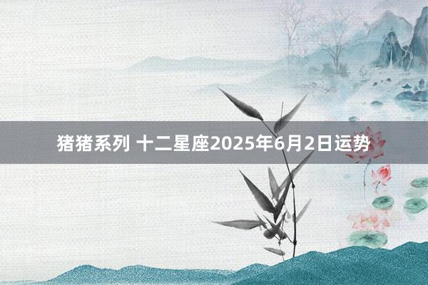 猪猪系列 十二星座2025年6月2日运势